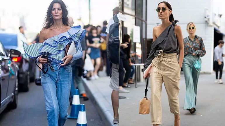 One-shoulder top για stylish καλοκαιρινές εμφανίσεις!